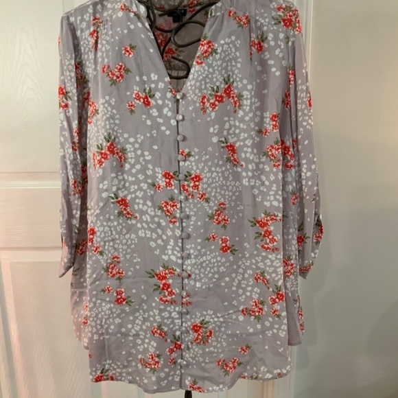 TORRID HARPER FLORAL LEOPARD TOP SIZE 2 - Picture 2 of 8